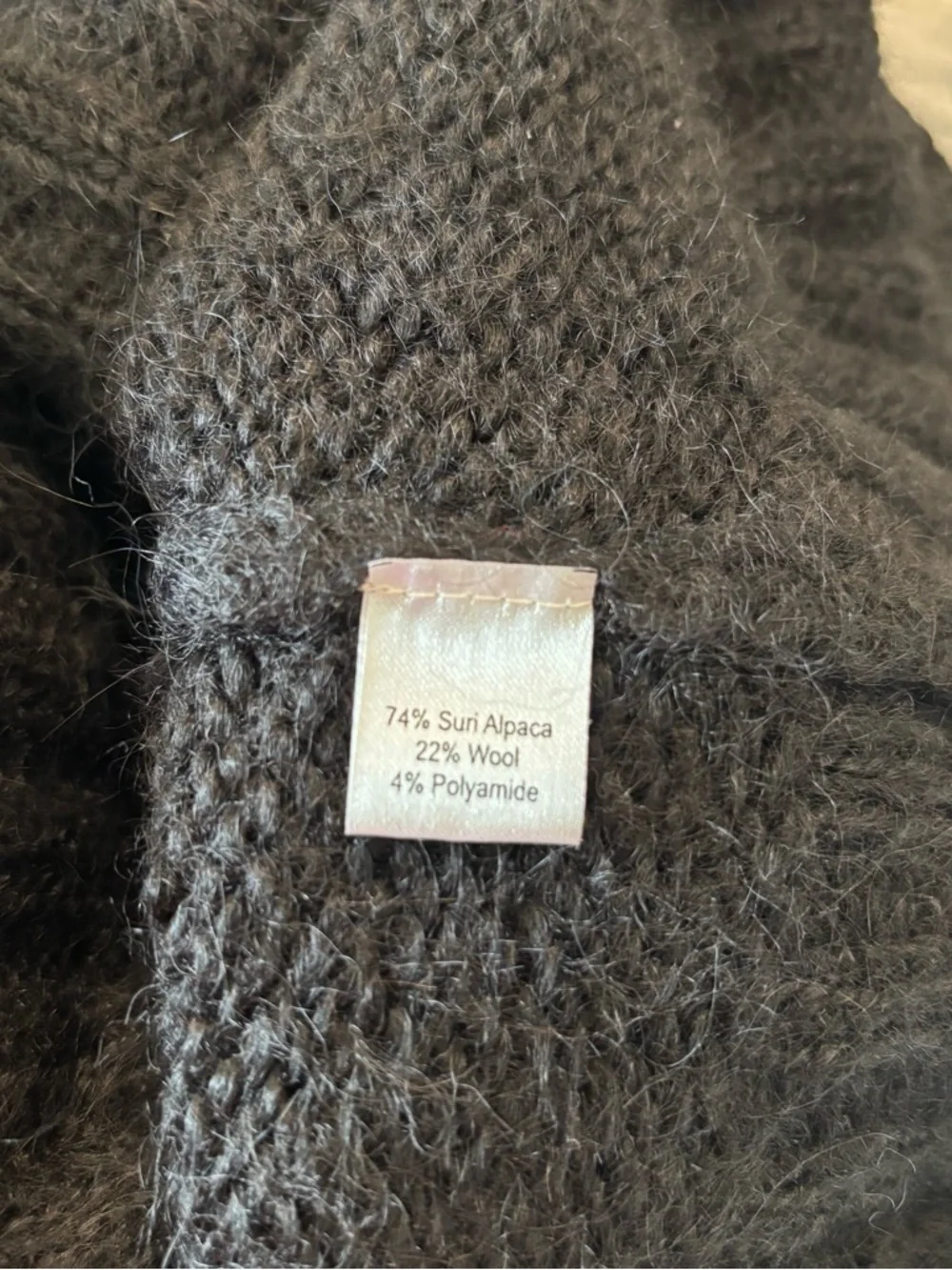 Tejido Button Cardigan Alpaca Wool Sweater - Picture 6 of 6